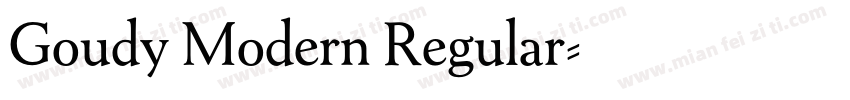 Goudy Modern Regular字体转换